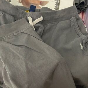 Polo by Ralph Lauren Kids Gray Cotton pants size medium (10/12) with Drawstring